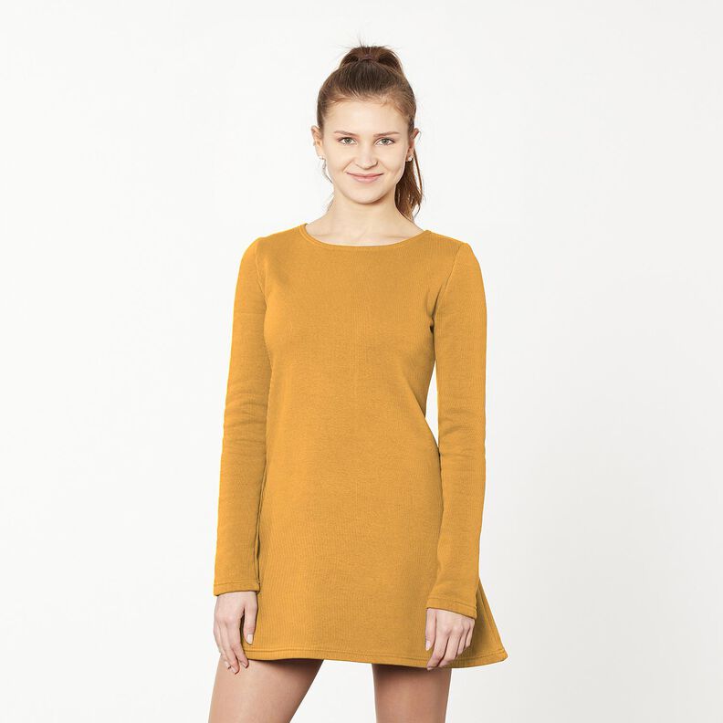 Leichter French Terry Uni – currygelb, image number 4