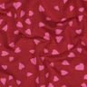 Sommersweat Herzen | Poppy Fabrics – dunkelrot/pink,  thumbnail number 2