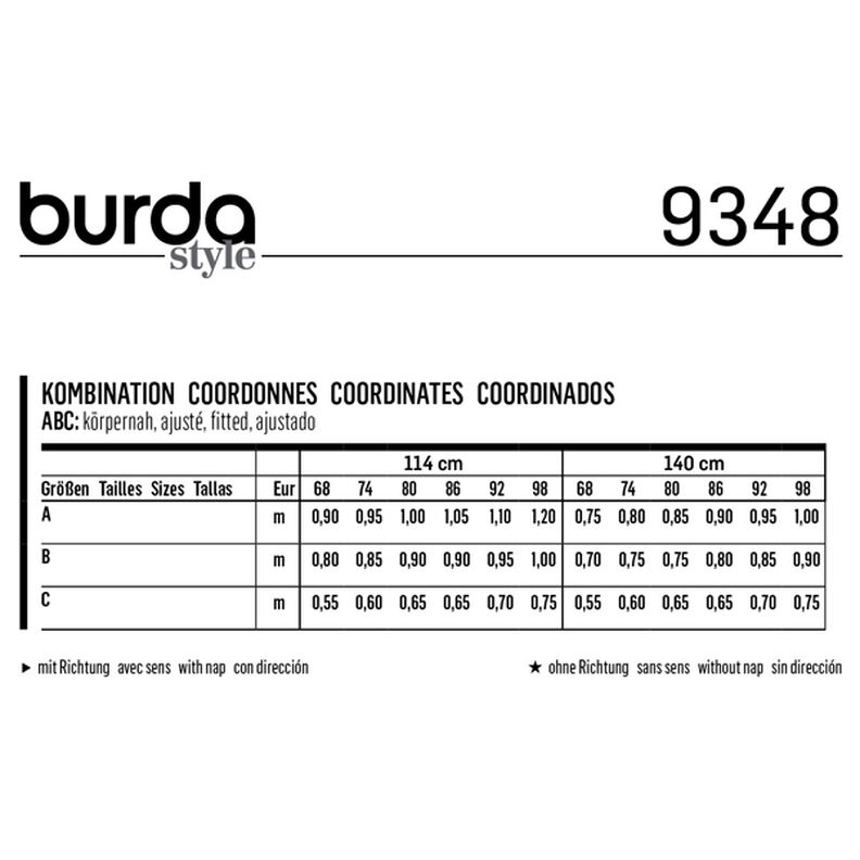 Babykleid / Bluse / Hose | Burda 9348 | 68-98,  image number 7