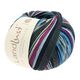 LANDLUST Sockenwolle „Bunte Bänder“, 100g | Lana Grossa – anthrazit/aquablau,  thumbnail number 3