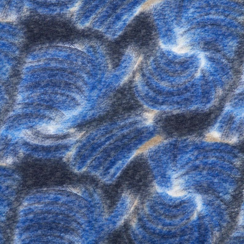Feinstrick Batik angeraut – marineblau/nachtblau,  image number 1