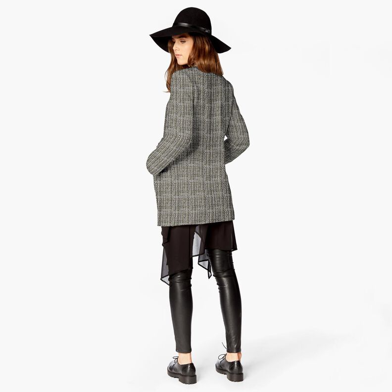 Boucle Glitzer Effektfaeden – khaki/weiss,  image number 6
