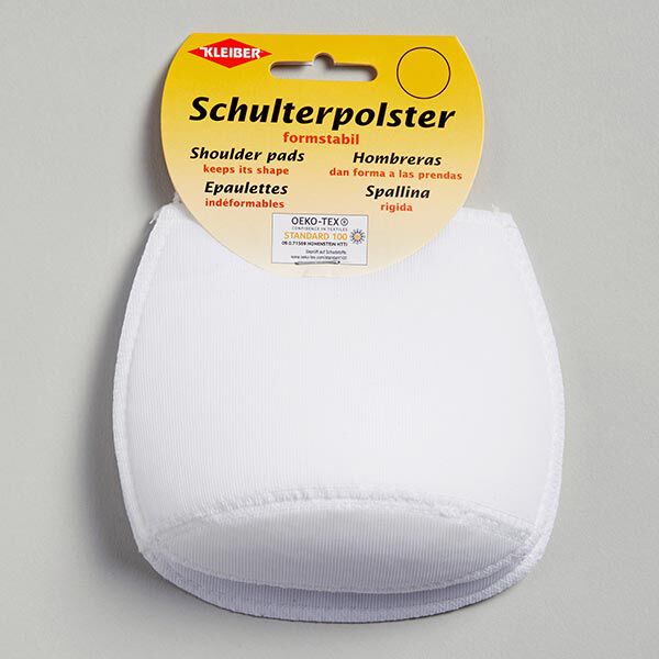 Schulterpolster ohne Haken Raglan [2 Stück | 12 x 12 x 4,5 cm] - weiss | KLEIBER,  image number 1