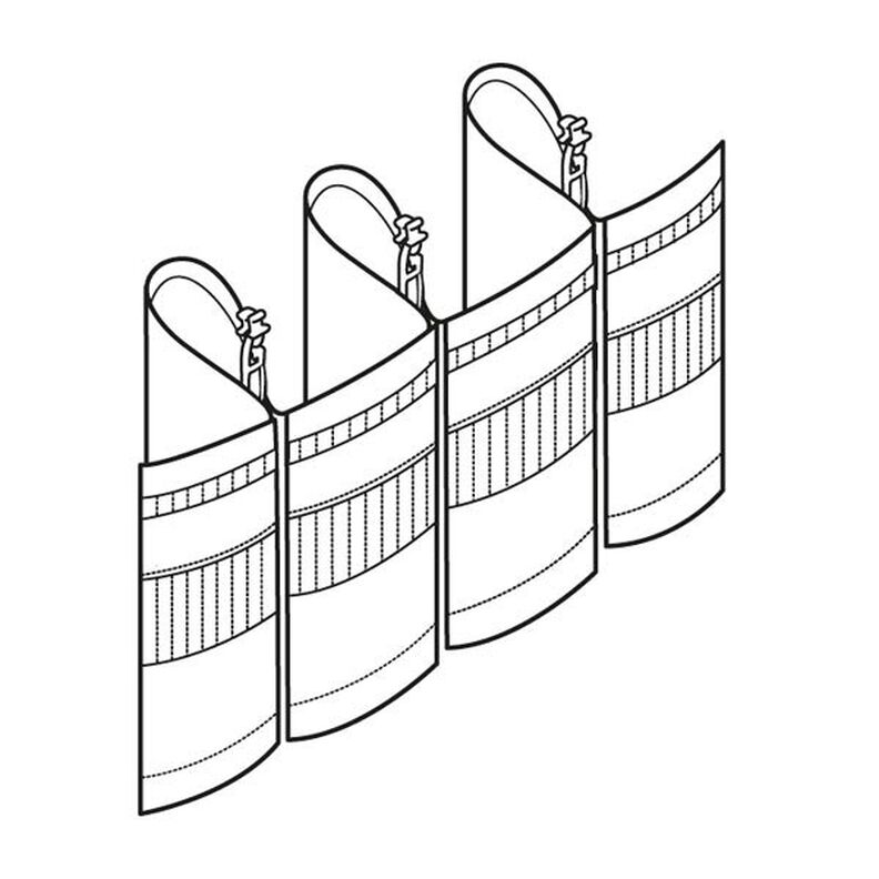 Faltenband 1x, 90 mm – transparent | Gerster,  image number 5