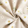 Dekostoff Halbpanama verstreute Gänseblümchen – natur/weiss,  thumbnail number 3