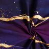 Baumwolljersey Dreamy Marble | Glitzerpüppi  – rotlila/altgold,  thumbnail number 3