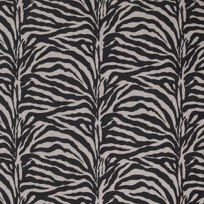 Polsterstoff Jacquard Zebra – schwarz/grau, 