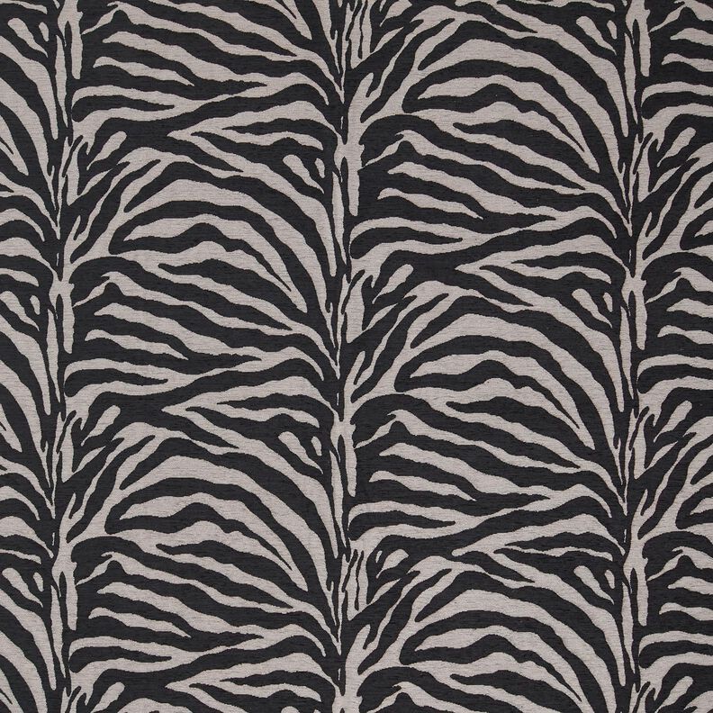 Polsterstoff Jacquard Zebra – schwarz/grau,  image number 1
