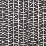 Dekostoff Halbpanama abstrakte Linien – elfenbein/schwarz,  thumbnail number 1