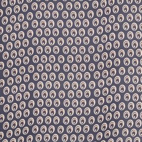 Chiffon Pfauenauge – marineblau/marineblau, 
