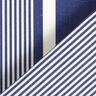 Outdoorstoff Canvas Streifen – marineblau/weiss,  thumbnail number 5