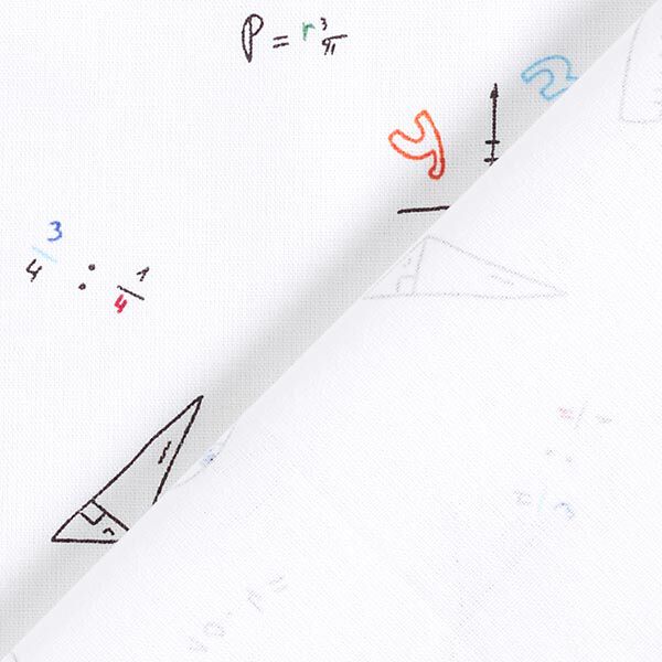 Baumwollpopeline Mathe – weiss, image number 4