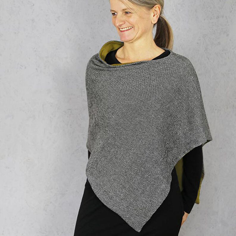 FRAU PENNY asymmetrischer Wendeponcho | Studio Schnittreif | Onesize,  image number 3