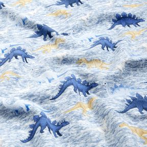 Alpenfleece Dinos – natur/jeansblau, 