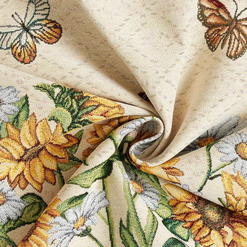 Dekopanel Gobelin Sonnenblumen – hellbeige/sonnengelb, image number 3