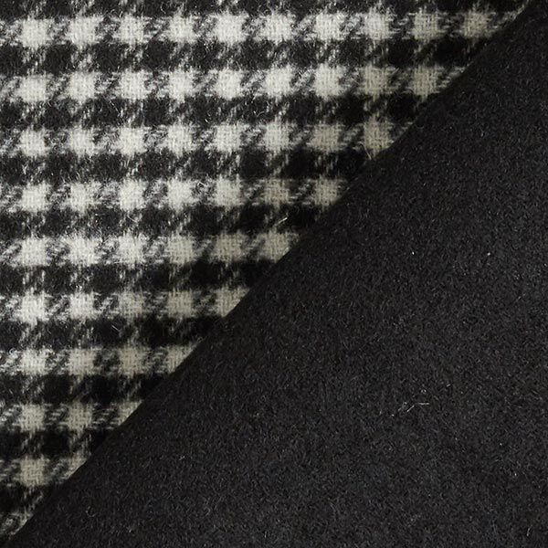 Doubleface Woll-Mix Pepita – schwarz/weiss, image number 4