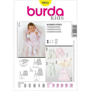 Jacke / Hose / Kleid / Mütze | Burda 9831 | 56-80, 