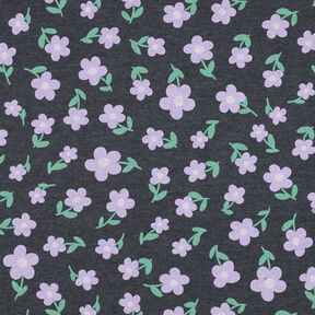 Sweatshirt Blumen | by Poppy – anthrazit/flieder, 