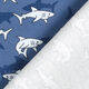 Baumwolljersey Haie – jeansblau,  thumbnail number 4