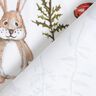 Dekostoff Halbpanama gemalte Waldtiere – weiss,  thumbnail number 4