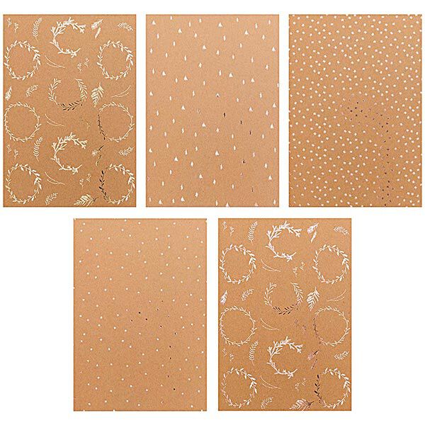 Kraftpapier Block Weihnachten [ A4 | 270 g/m² | 20 Blatt ] | Rico Design,  image number 3