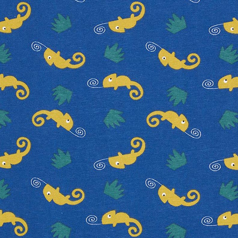 Baumwolljersey Chamäleon – jeansblau/lindgrün,  image number 1