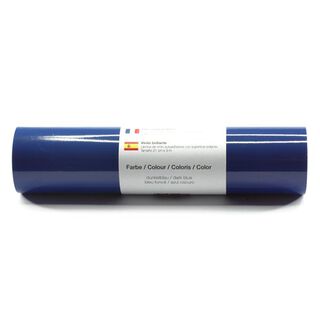 Selbstklebende Vinylfolie glänzend [21cm x 3m] – marineblau, 