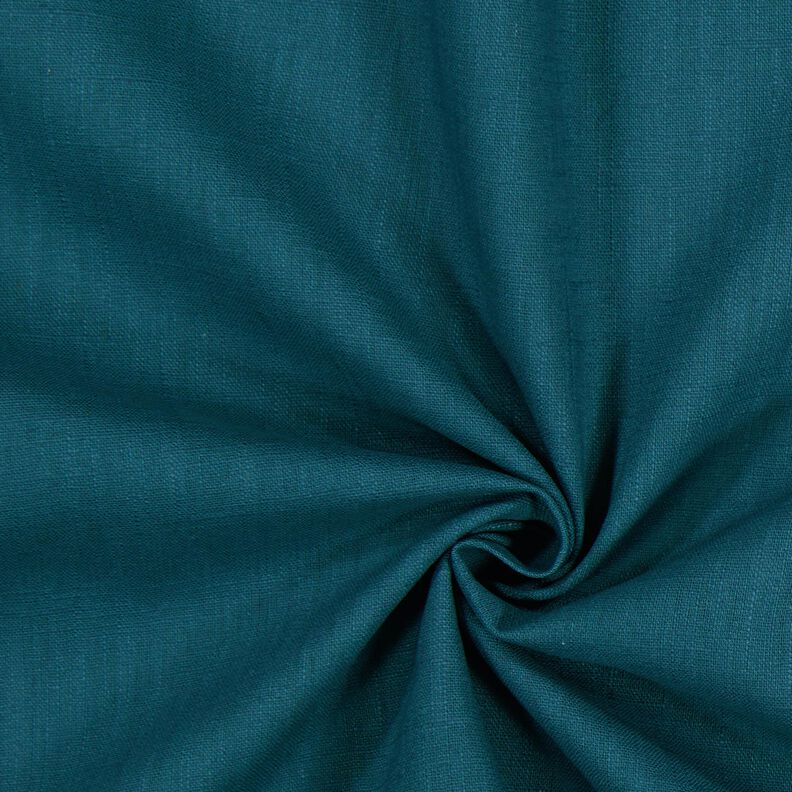 Leinenstoff Ramie-Mix medium – petrol,  image number 1