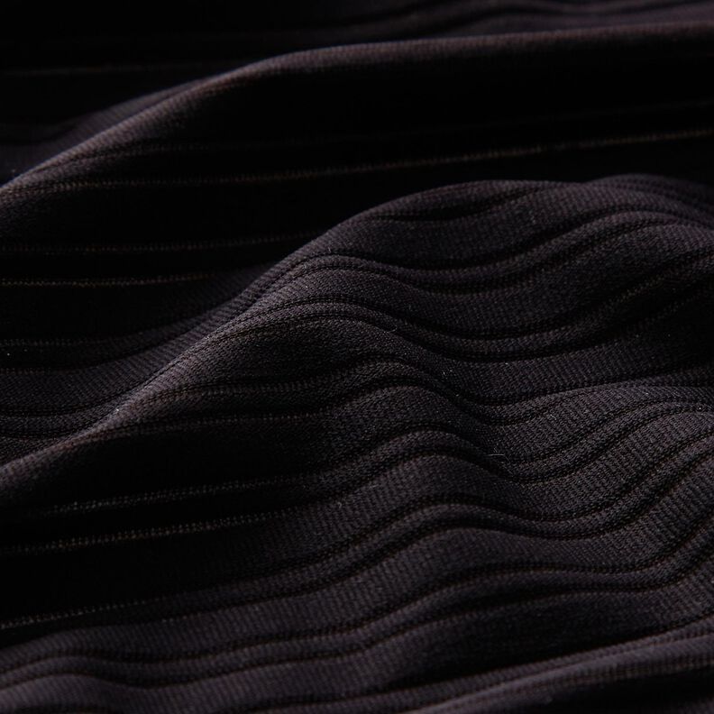 Ausbrenner Jersey Streifen – schwarz,  image number 2