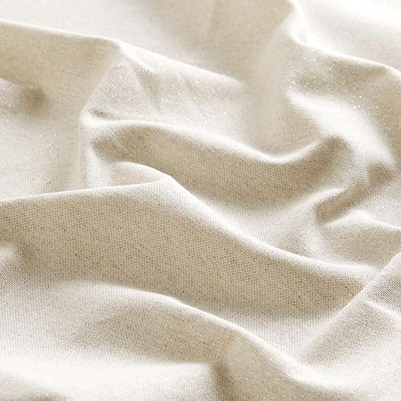Halbpanama Lurex Uni – seidengrau, image number 3