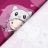 Baumwolljersey Katzenmädchen | Glitzerpüppi  – himbeere,  thumbnail number 4