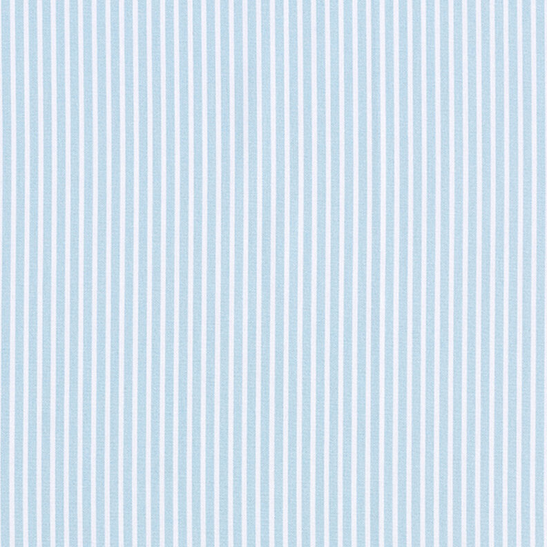 Baumwollpopeline Streifen – hellblau/weiss,  image number 1