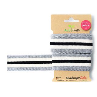 Bio-Jacquardbänder STRIPE ME GLAM  [200 CM | 3,5 CM]  | Albstoffe | Hamburger Liebe, 