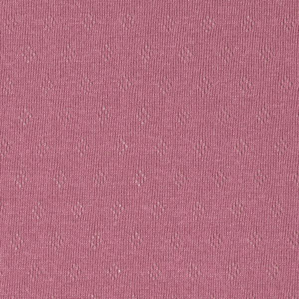 Feinstrickjersey mit Lochmuster – pastellviolett | Reststück 50cm
