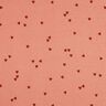 Rippenjersey verstreute Herzen | Poppy Fabrics – lachs/dunkelrot,  thumbnail number 1