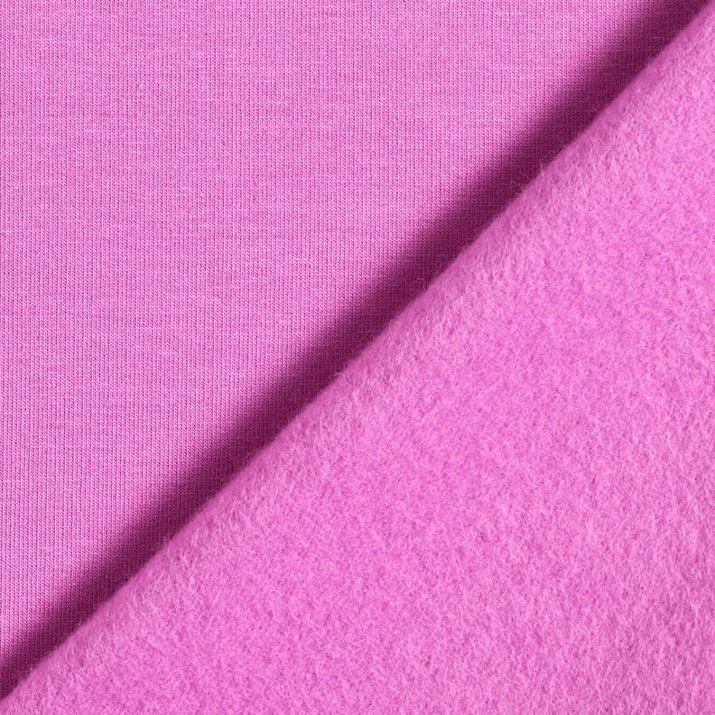 Leichter Baumwollsweat Uni – rotlila, image number 5