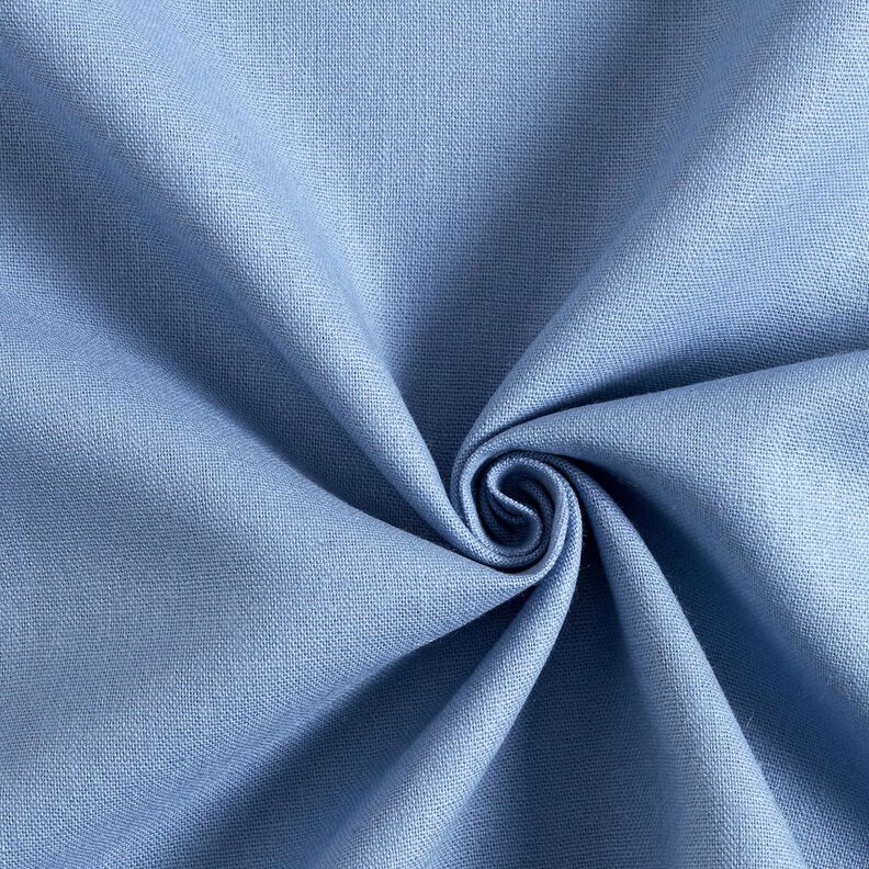 Reinleinen schwer Uni – helljeansblau, image number 1