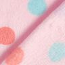 Kuschelfleece bunte Punkte – hellrosa,  thumbnail number 4