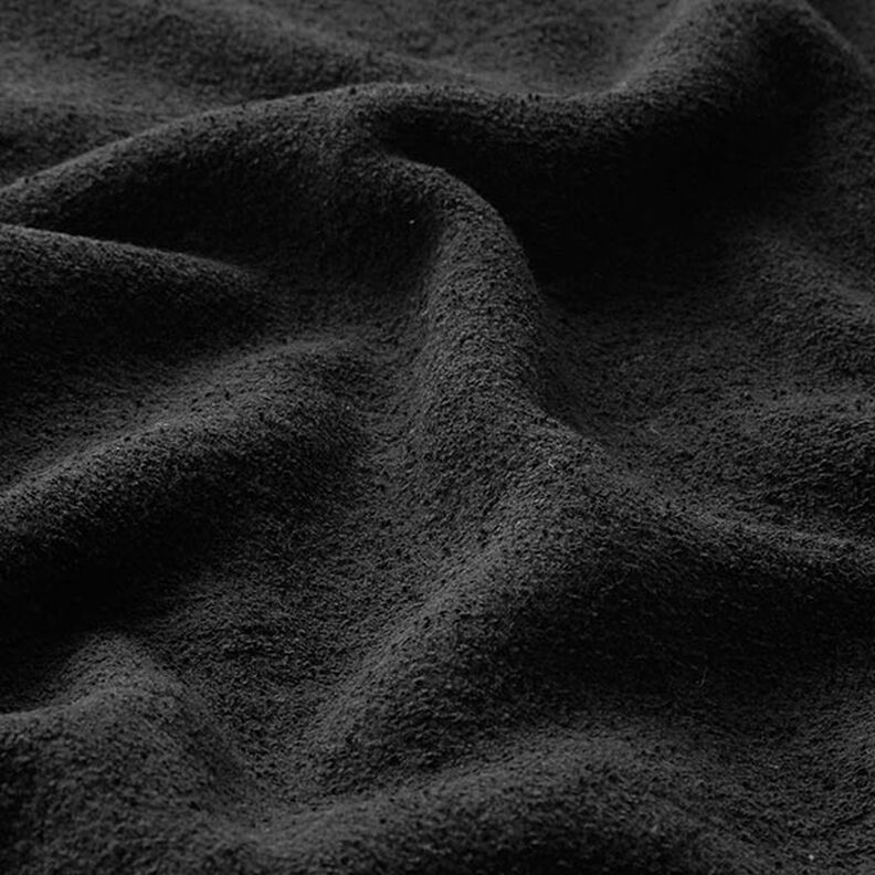 Baumwolle Sweat Terry Fleece – schwarz, image number 2