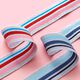 Gummiband Glitter [ 4 cm ] – silber/rosa,  thumbnail number 3