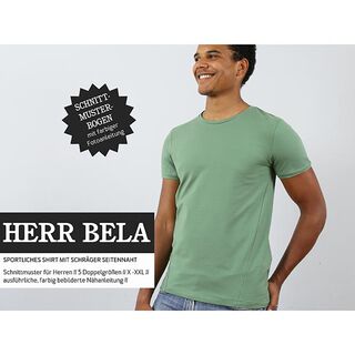 HERR BELA sportliches Shirt mit schräger Seitennaht | Studio Schnittreif | 42-60, 