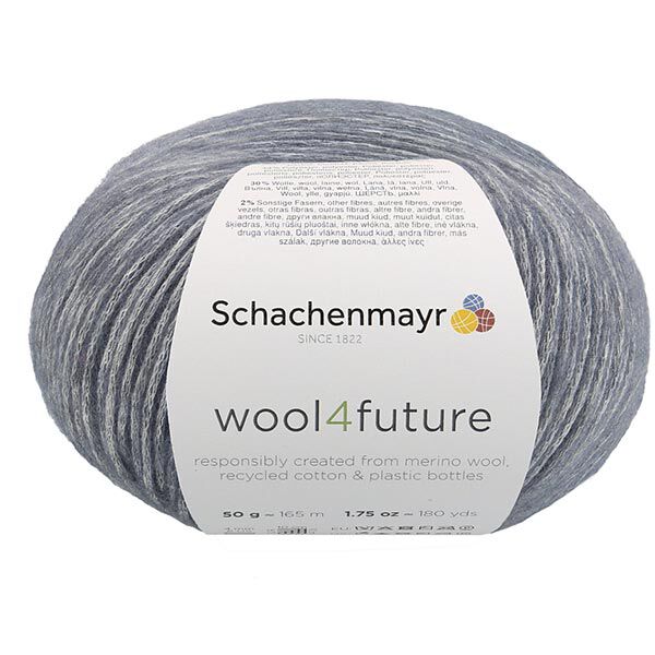 Wool4future, 50g (0055) - taubenblau | Schachenmayr,  image number 2