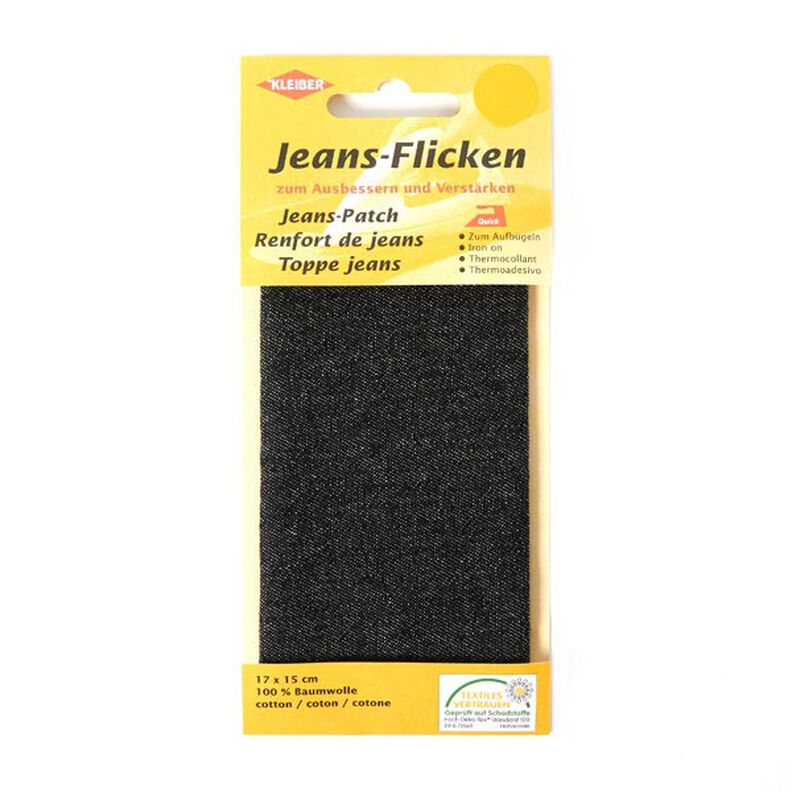 Jeans-Flicken – schwarz,  image number 1