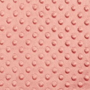 Kuschelfleece geprägte Punkte – altrosa, 