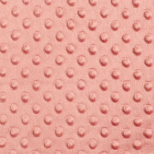 Kuschelfleece geprägte Punkte – altrosa,  image number 1