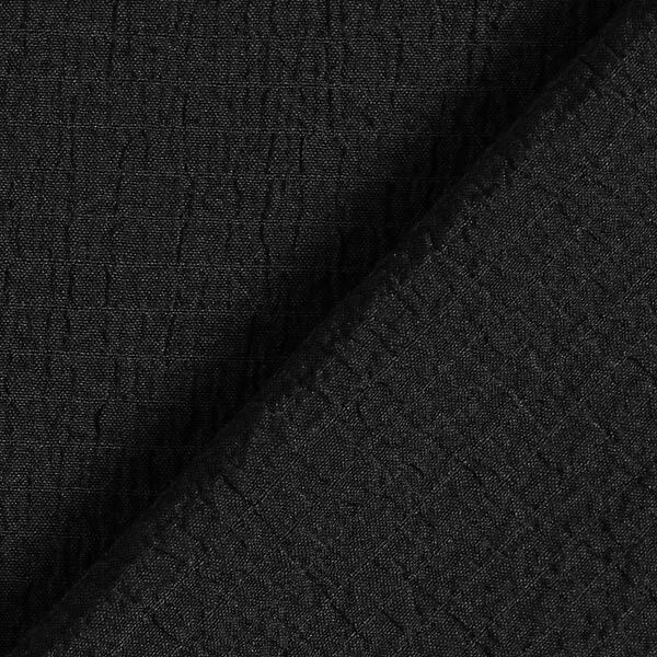 Leichter Seersucker uni – schwarz, image number 4