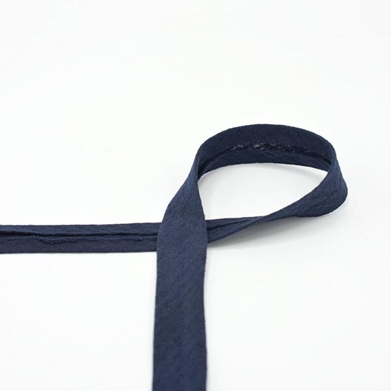 Schrägband Musselin [20 mm] – marineblau,  image number 1