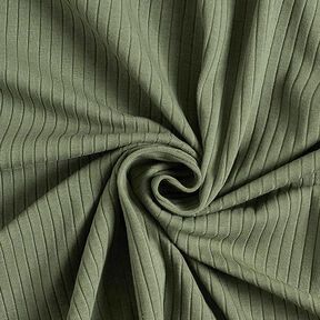 Rippenjersey uni – oliv, 