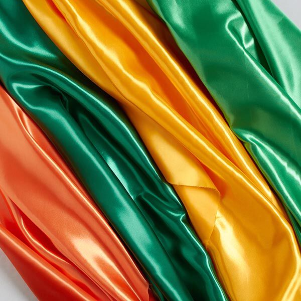 Polyestersatin – grün | Reststück 50cm