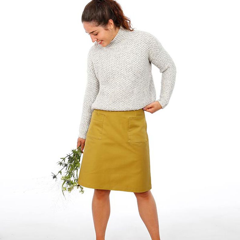 FRAU INA - schlichter Rock mit aufgesetzten Taschen | Studio Schnittreif | XS- XXL,  image number 3